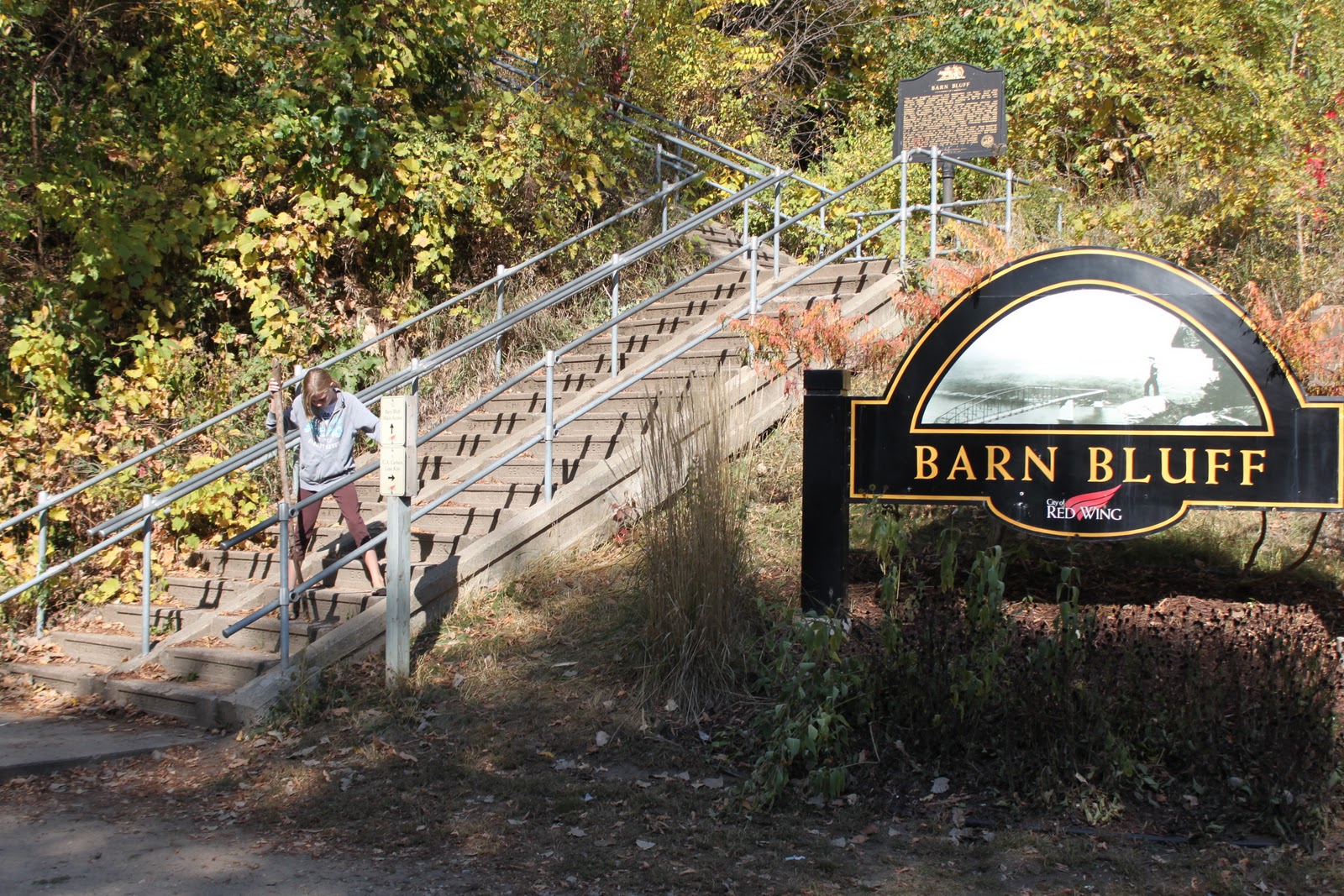 Russman's spot Hiking Barn Bluff Red Wing