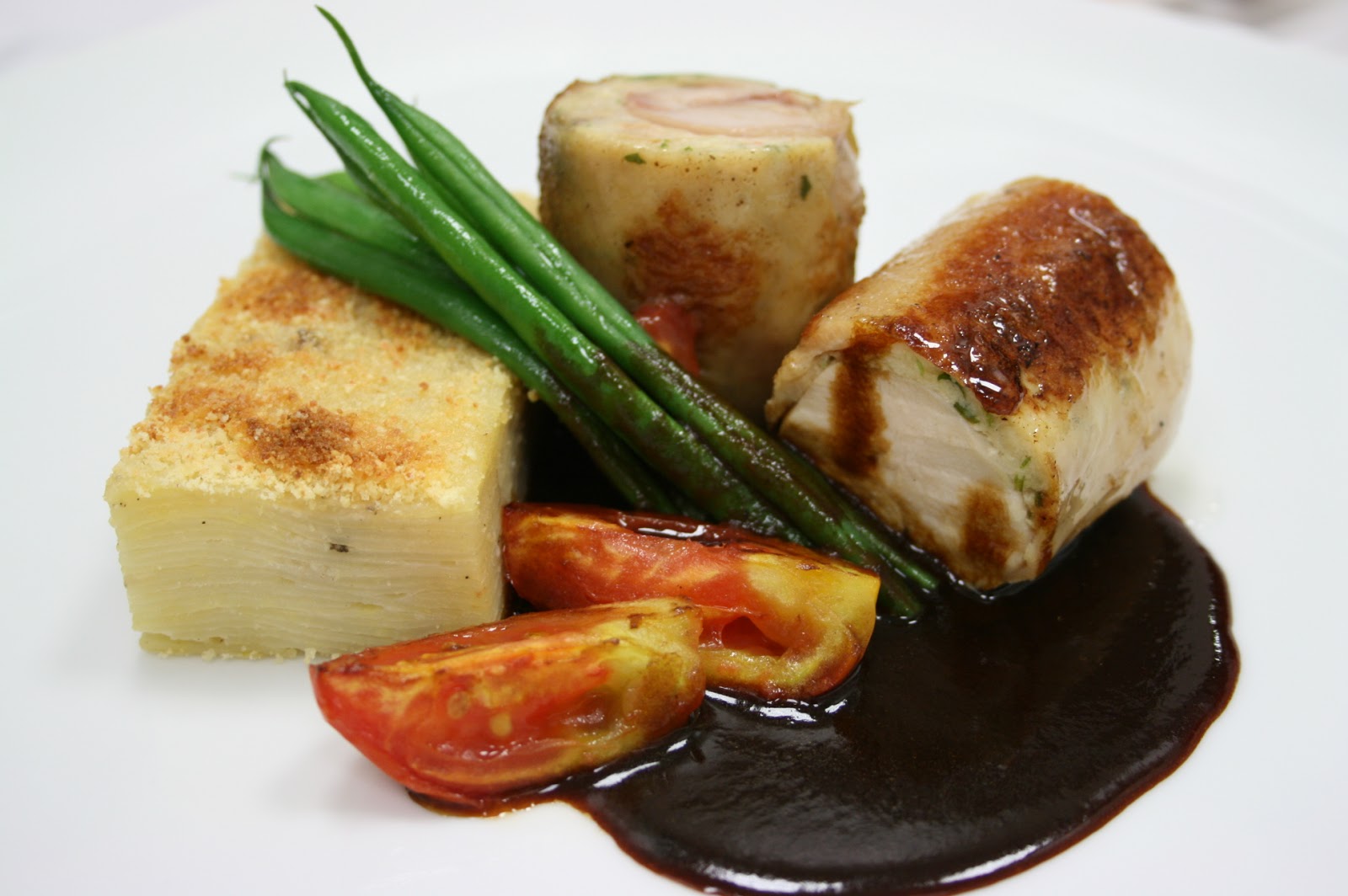 Country Gourmet Traveler Chicken Roulade with Lobster Mousse