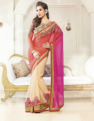 Latest Chiffon Sarees 2015