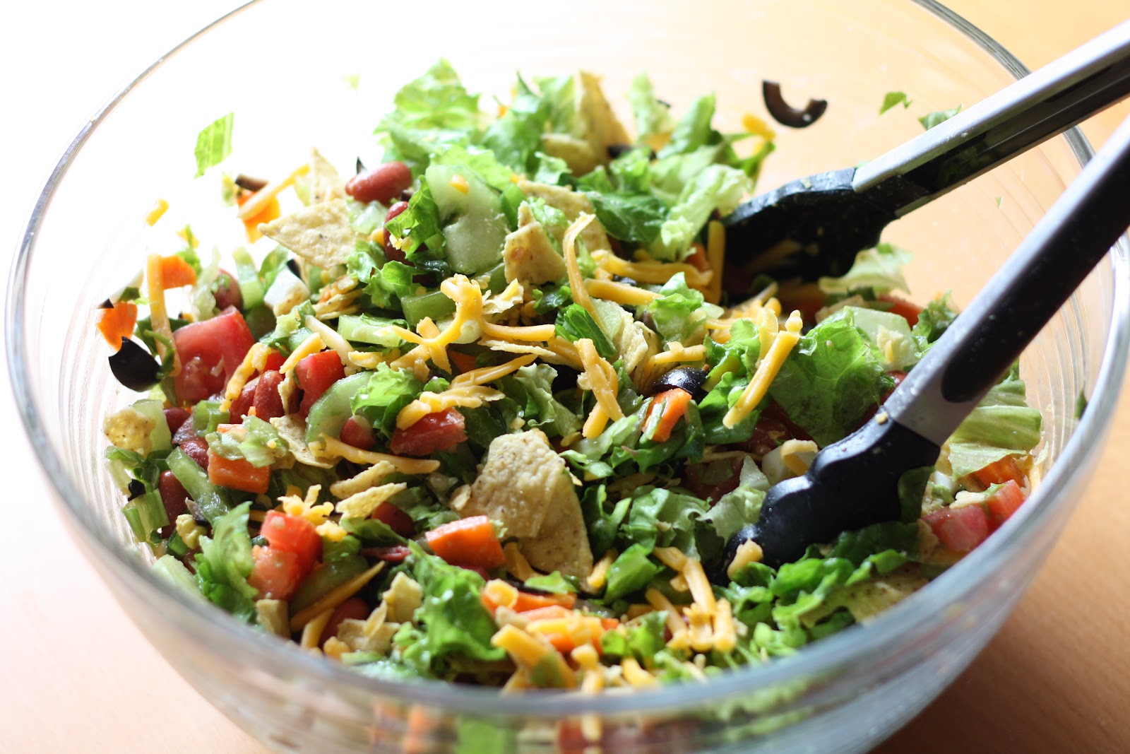 Barefeet In The Kitchen Bacon and Egg Chipotle Taco Salad