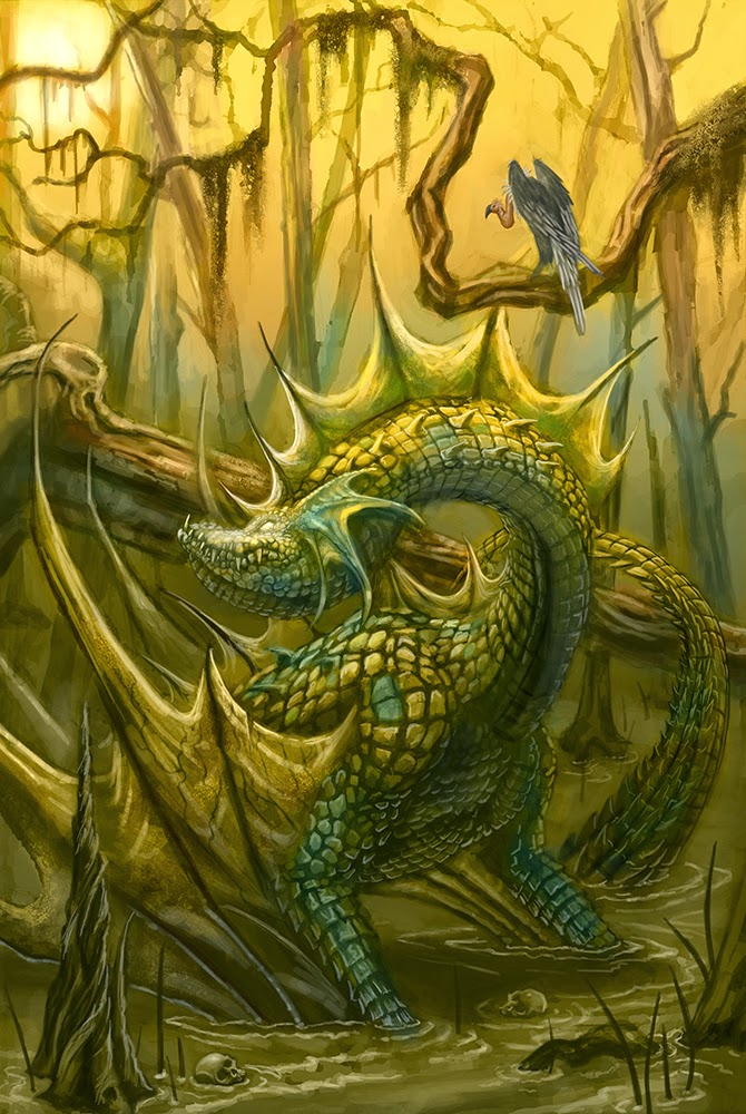 fantasy swamp dragons