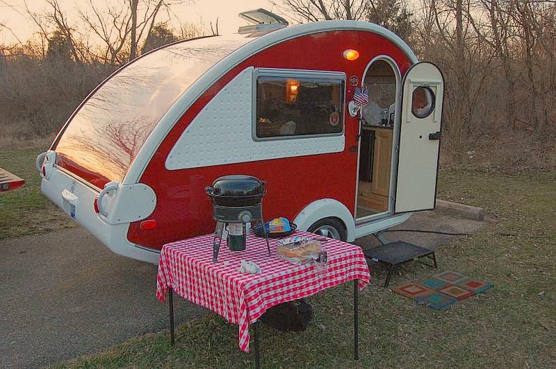 This Tiny Teardrop Camping Trailer Is as Cool as It Is Cute
