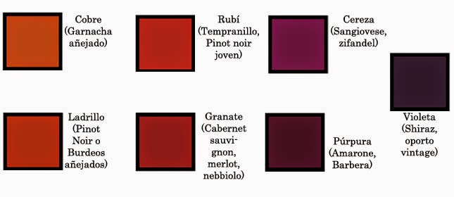 Entre Todos Progresamos: Los colores del vino tinto
