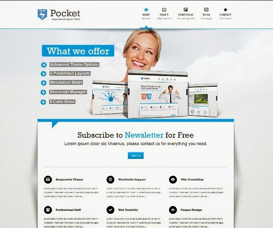 Pocket Responsive WordPress Theme
