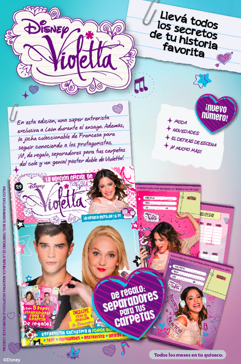 Revista "Violetta" de Disney!!!!!