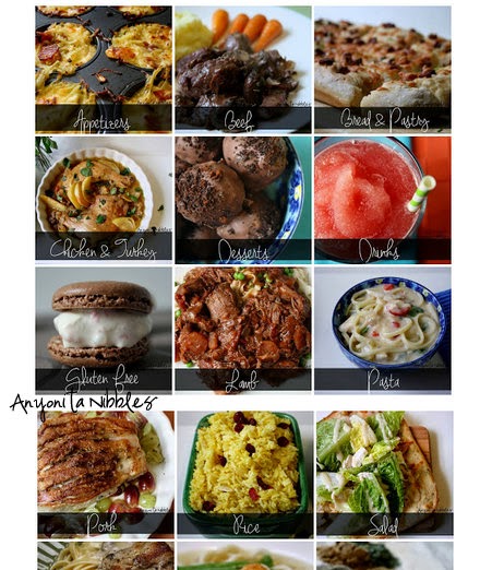 Category view of the visual recipe index from Anyonita Nibbles