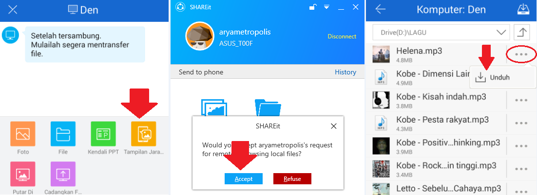 Cara Mengirim File Dari Android Ke PC Dengan SHAREit | Infosaget.com ...