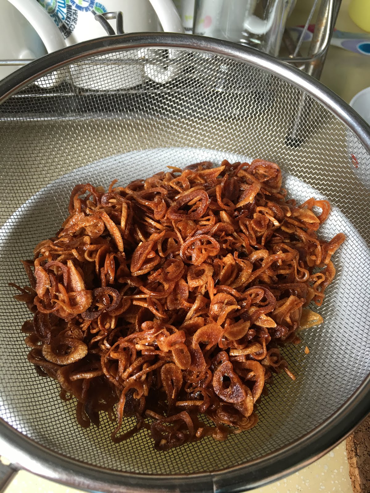 The Lazy Cook Fried Shallots using Microwave