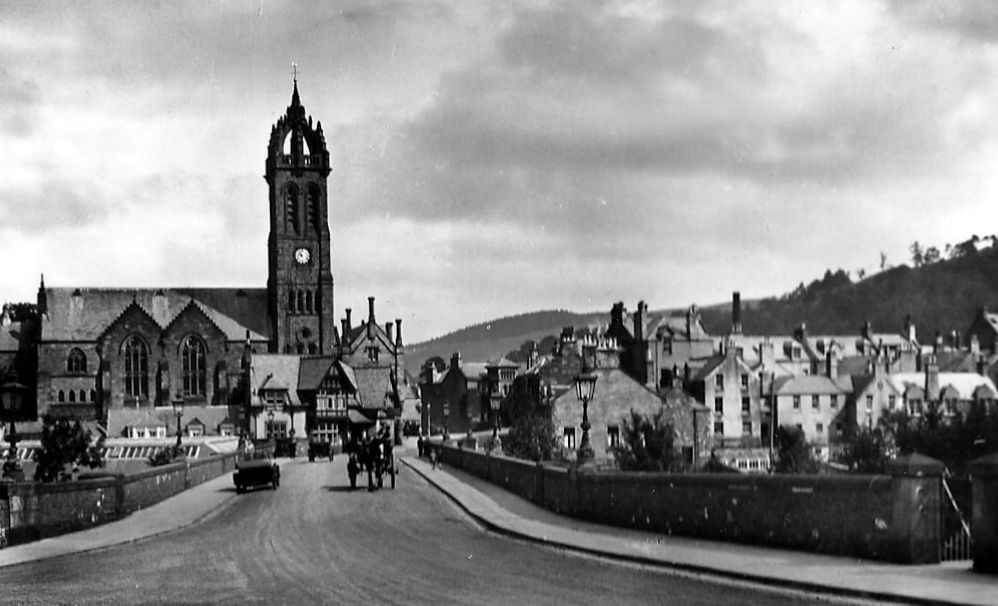 Tour Scotland Photographs Old Photograph Tweed Bridge Peebles Scotland
