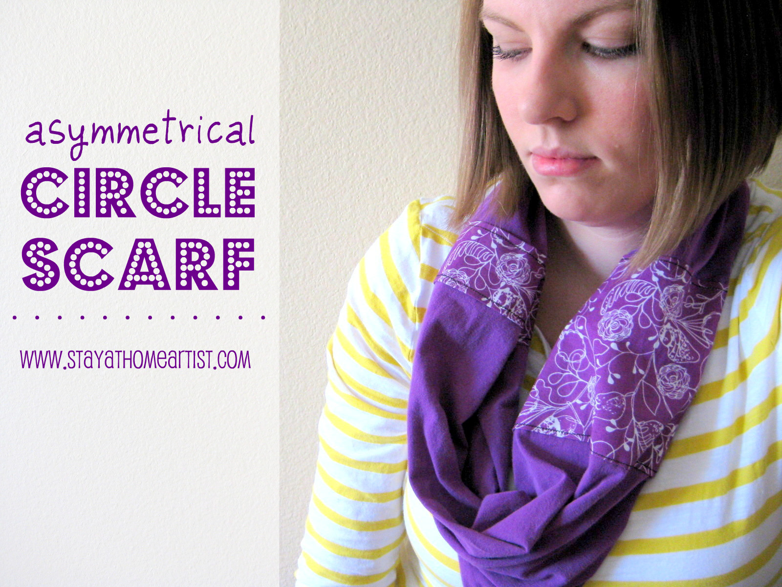 asymmetrical circle scarf...