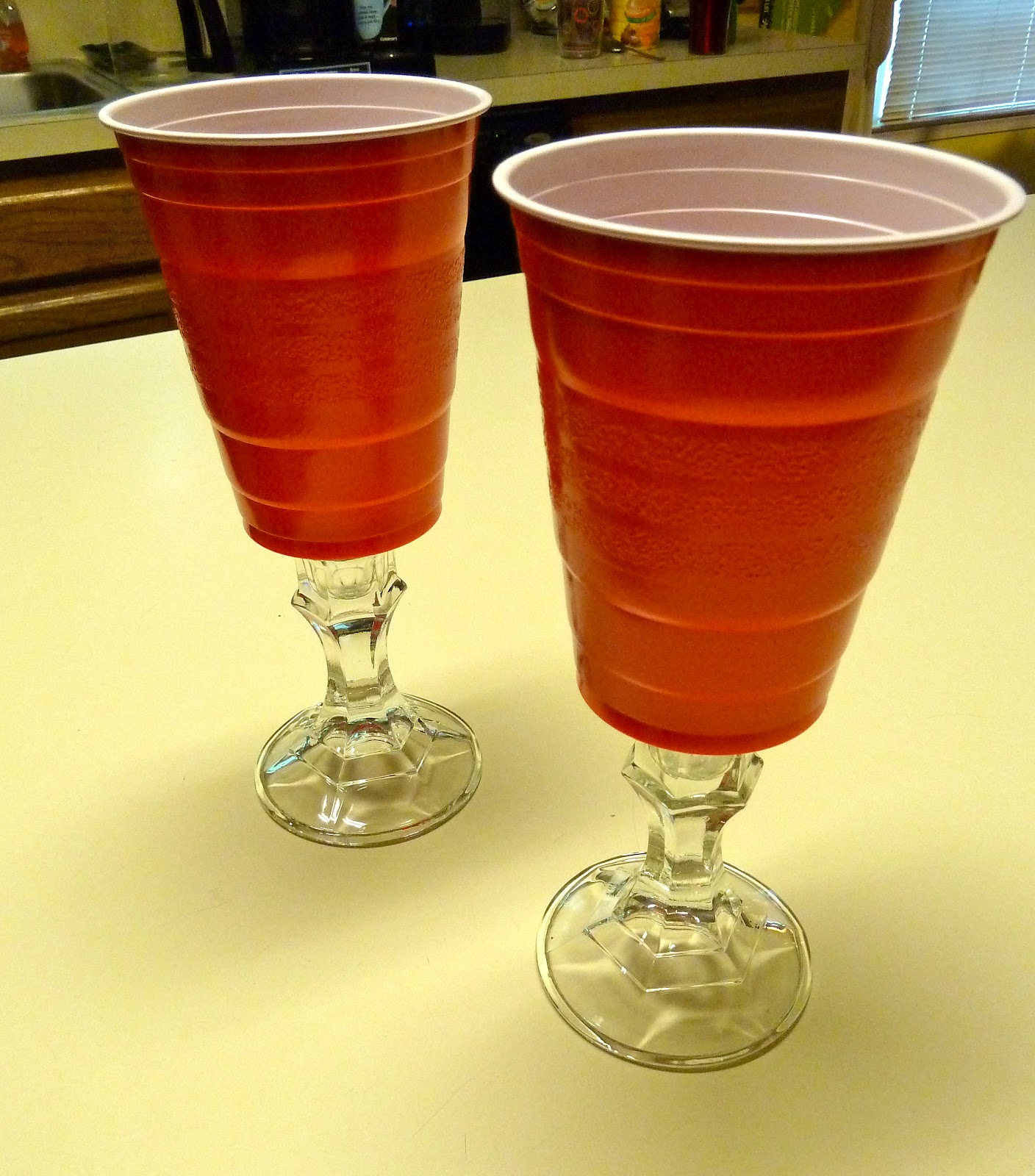 Make it easy crafts Solo cup picnic wine glasses—conversation starter?