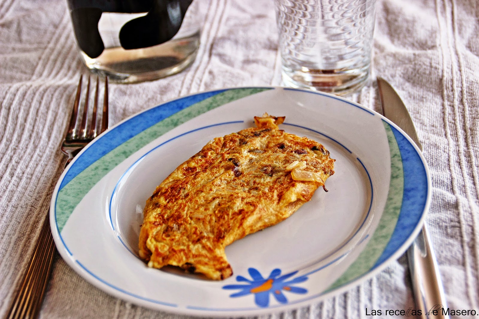 Tortilla De Arroz Y Cebolla
