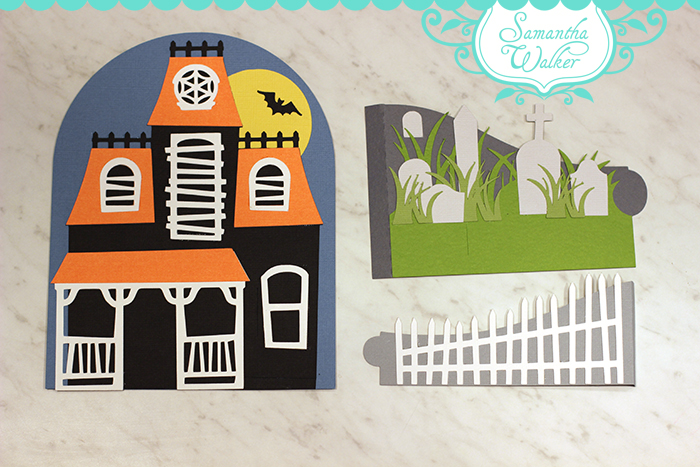 Samantha Walker S Imaginary World Haunted House Bendy Card Svg File Instructions