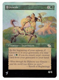 Genesis Magic the Gathering Card Art Altered Art MTG