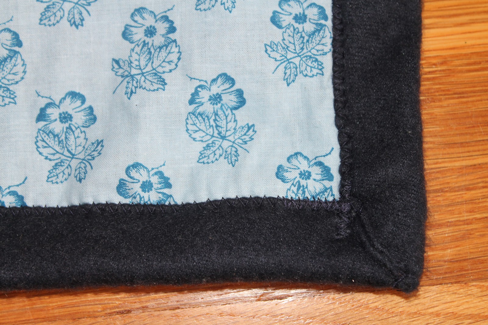 Kristen's Creative Corner "Sheet Blanket" Using Back of Blanket as Binding