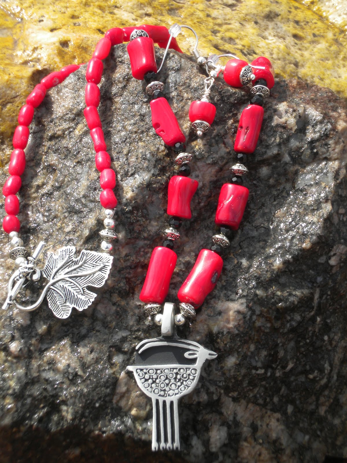 Red Coral and Onyx