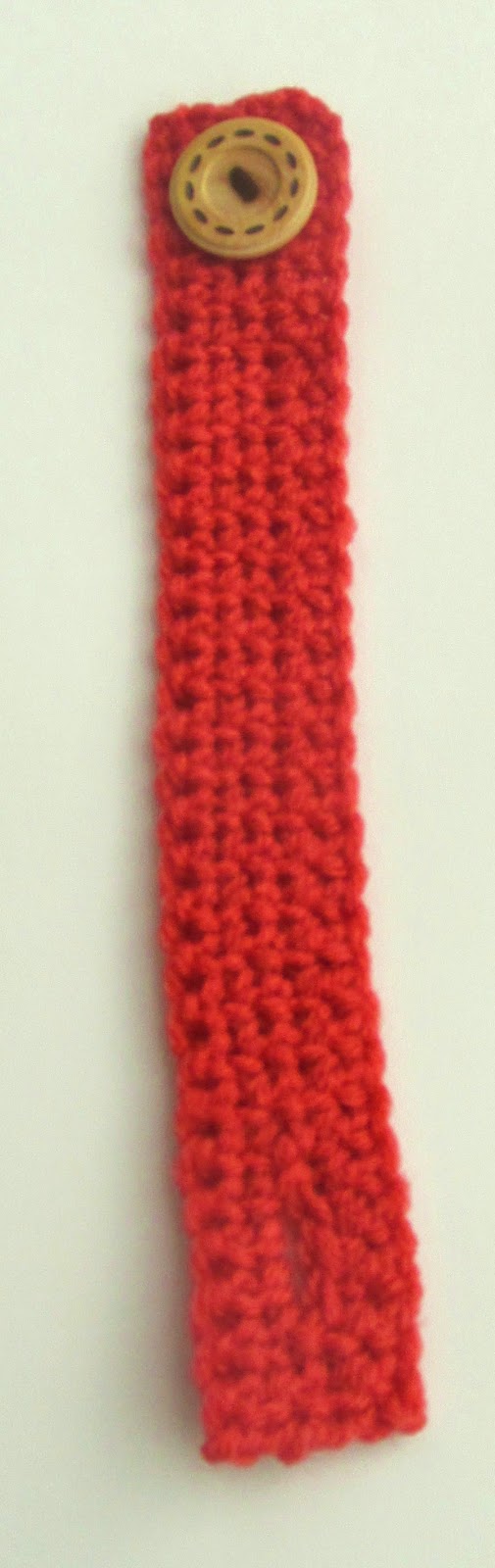 Grammy Dirlam Free Crochet Pattern Buttoned Wrist Band