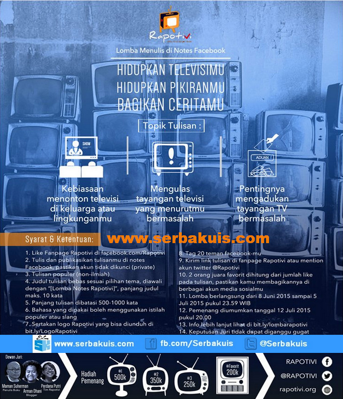 Kontes Menulis Rapotivi Berhadiah Uang Jutaan Rupiah Kontes Menulis Rapotivi Berhadiah Uang Jutaan Rupiah