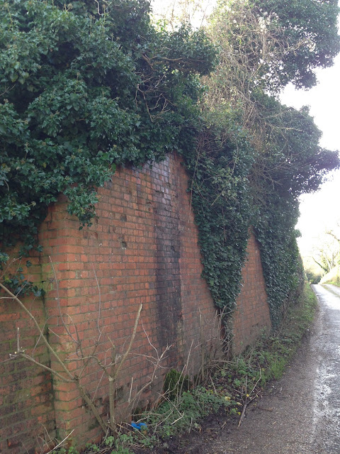 Buttresses of a former bridge carrying the railway south from Whitchurch
