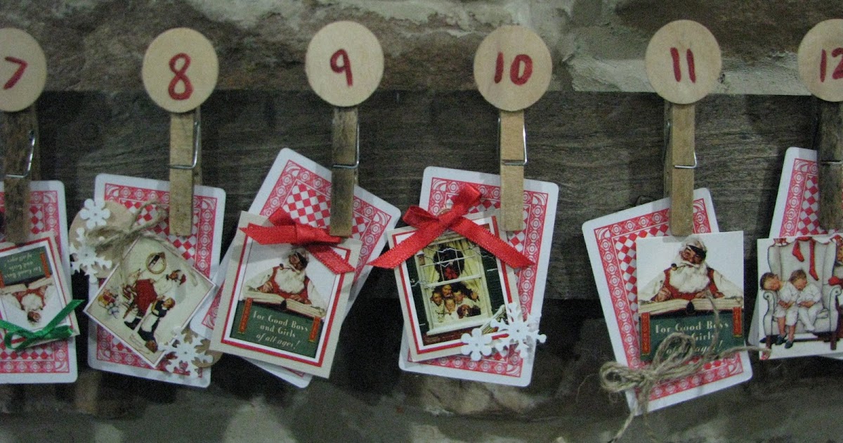 Two Blue Houses Deck of Cards Christmas Advent Calendar 2011