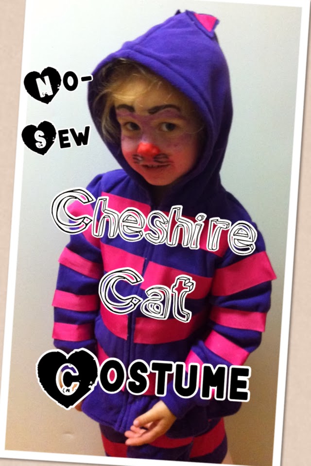flutie patootie NoSew Cheshire Cat Costume