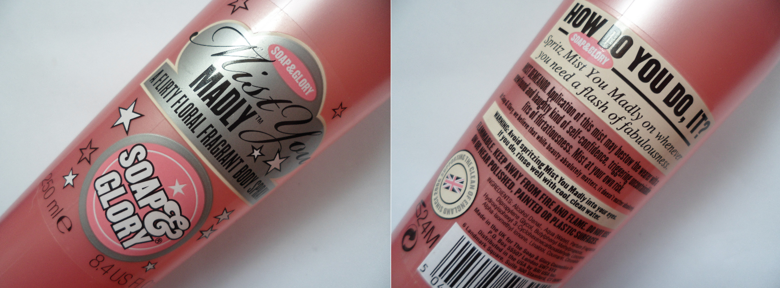 florence's musings soap and glory mist you madly body spray