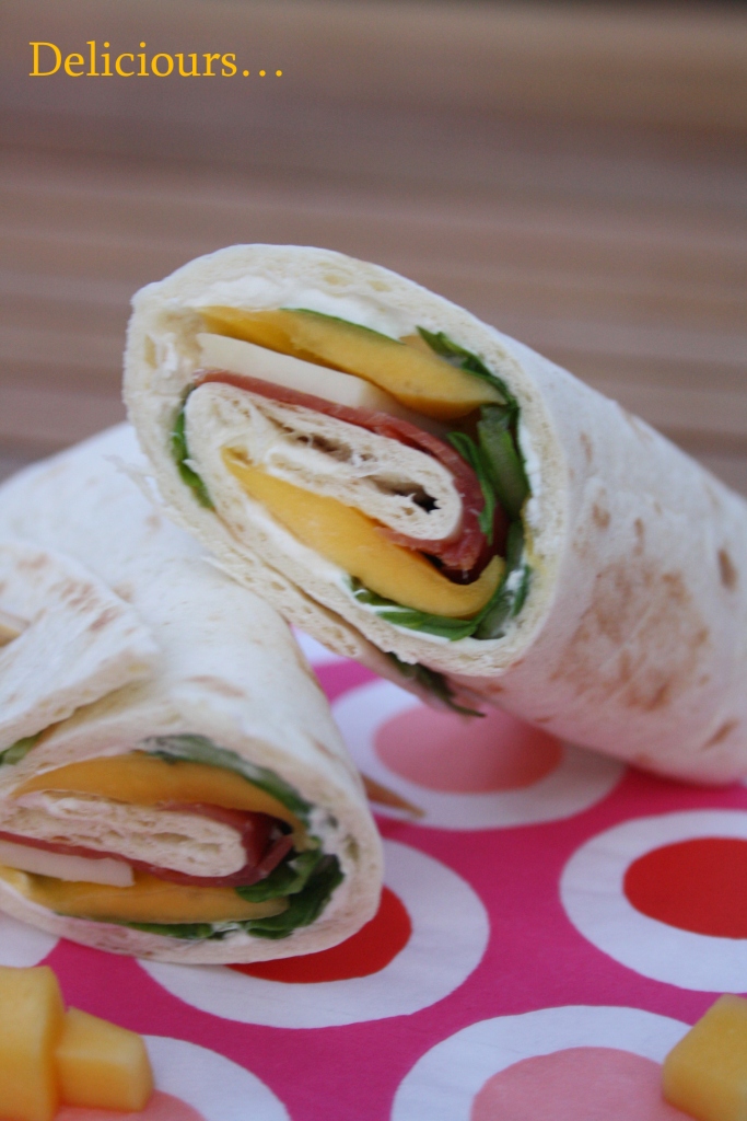 Deliciours... Wraps mangue, jambon serrano & roquette