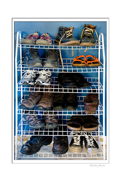 Can you guess which shoes belong to me? © SB   Copyright Shelley Banks, all rights reserved.