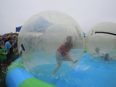 Emily in a hamster ball