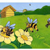 Пчела, цветы, нектар