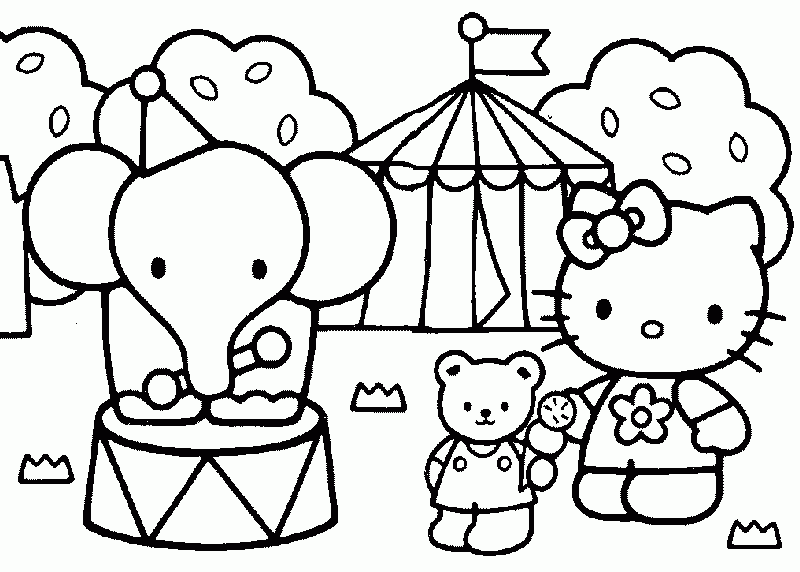 Jogos do Homem de Ferro: Desenhos da Hello Kitty para colorir