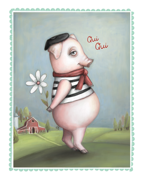 The French Pig Qui Qui The Portfolio of Carlyn Beccia