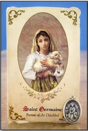 JUNE 15: St. Germaine Cousin, virgin - patron saint of the abused, neglected and marginalized.