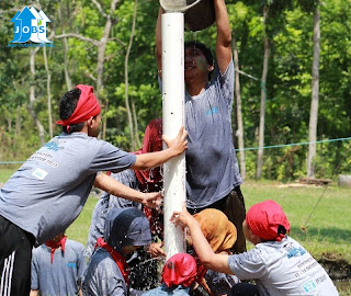 Permainan Outbound pipa bocor Permainan Outbound pipa bocor