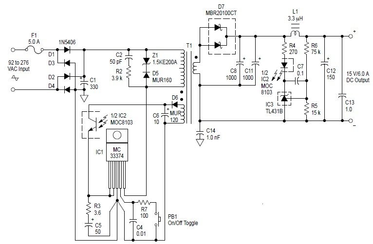 AC to DC 90W Switching Adaptor Power | audio wiring diagram