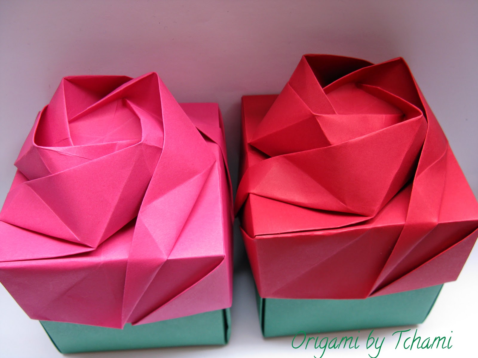 Origami by Tchami Rose box tutorial