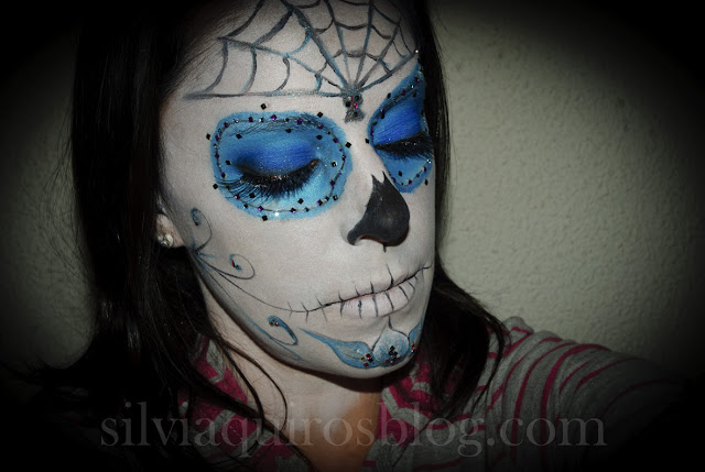 Maquillaje Halloween 15: Calavera Mexicana, Halloween Make-up 15: Mexican Skull, efectos especiales, special effects, Silvia Quirós Maquillaje Halloween 15: Calavera Mexicana, Halloween Make-up 15: Mexican Skull, efectos especiales, special effects, Silvia Quirós