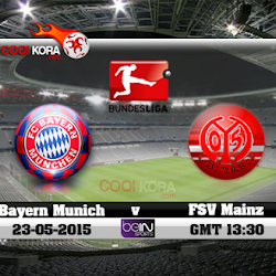 مشاهدة مباراة بايرن ميونخ وماينز بث مباشر الدوري الألماني Bayern Munich vs FSV Mainz
