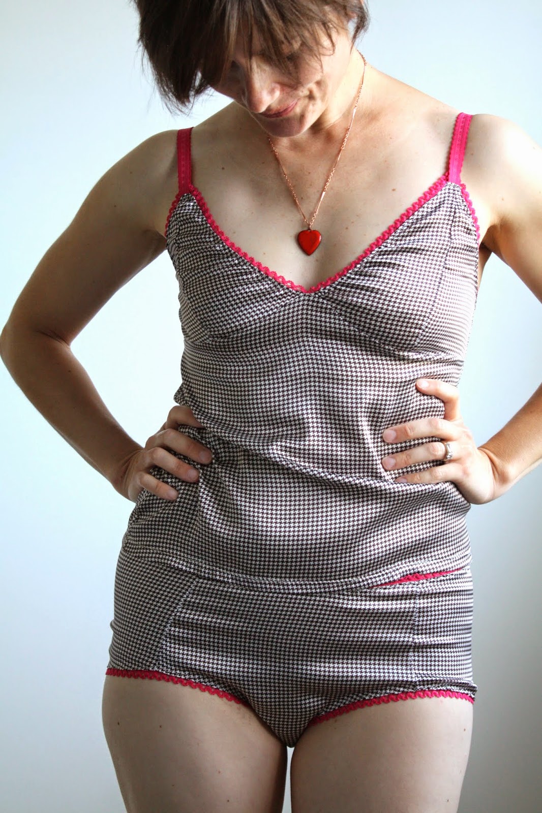 Nicole at Home Tutorial sewing picot elastic on underwear and camisoles