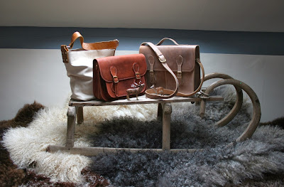 leather school satchel, tote and boy's own briefcase