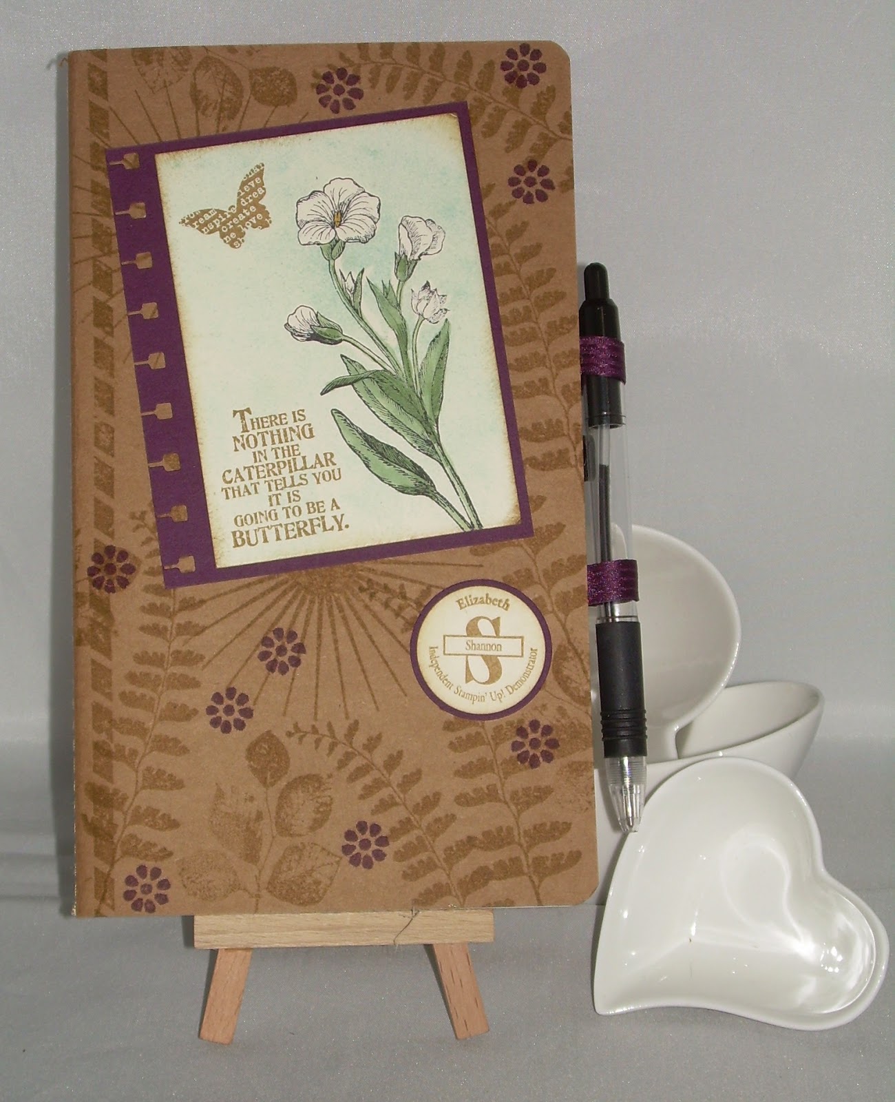 elizabeth's craft room: Decorated Kraft Journal