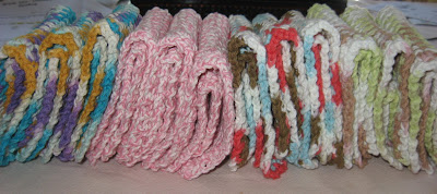 Crocheted Cotton Dishcloths