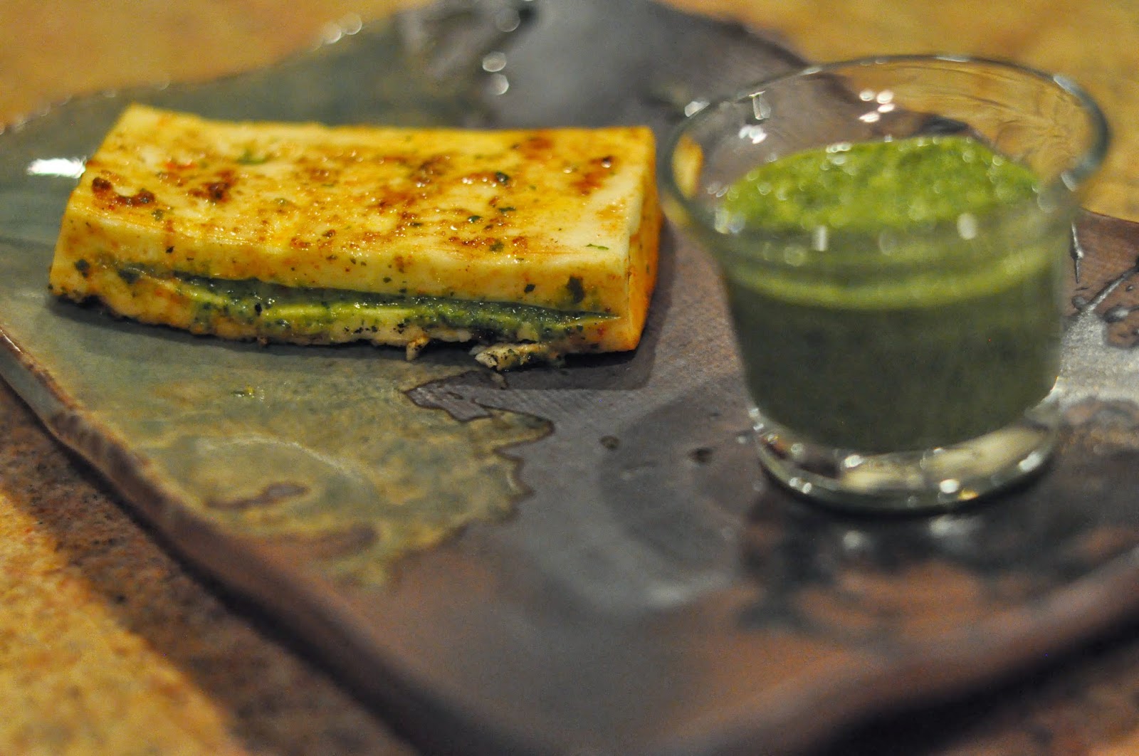 37 Cooks Cilantro Chutney and Barbecued Stuffed Paneer