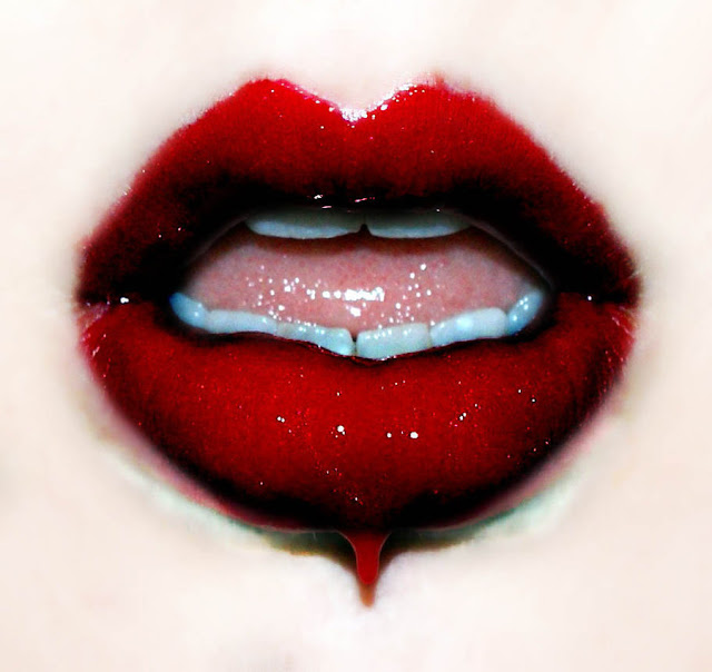 Hot Red Shade Lip Makeup