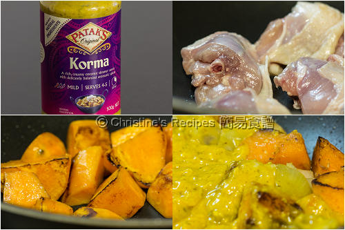印度咖哩雞製作圖 Indian Korma Chicken Procedures