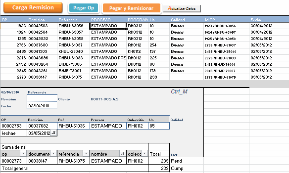 formato de entrega de mercancia en excel