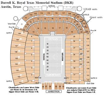 Texas Dkr Stadium Seating Chart