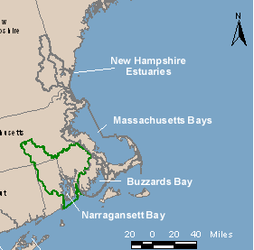Map of Narragansett Bay  Oyster Industry