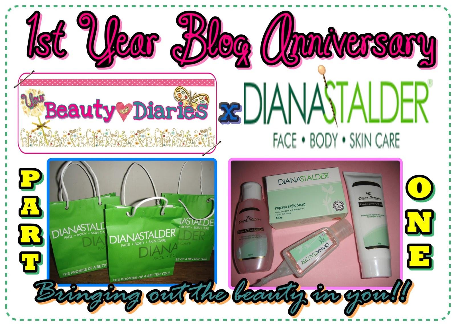 Your Beauty Diaries 1st Year Blog Anniversary Giveaway