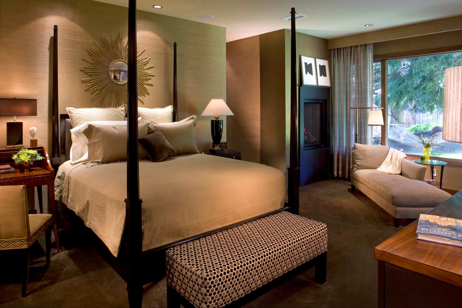 brown bedroom colors: range and shades